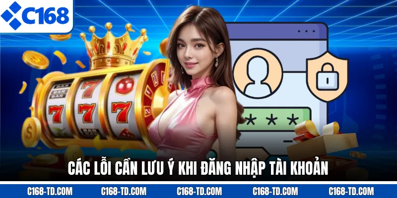 Các Lỗi Cần Lưu Ý Khi Đăng Nhập Tài Khoản